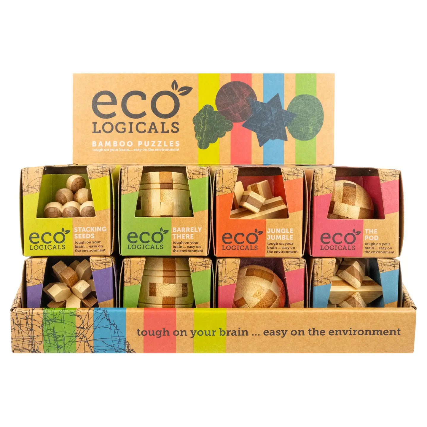 Eco Logicals Mini Bamboo Puzzles-Assorted