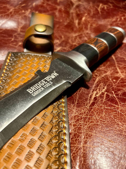 Hero Hori Gardening Knife with leather sheath & sharpener