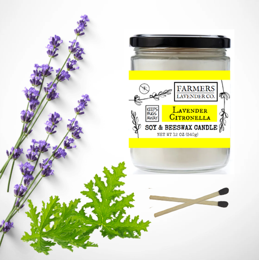 Lavender Citronella Soy/Beeswax Candles