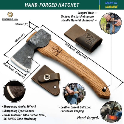Compact Wood Hatchet for All Tasks and Purposes