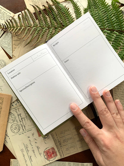 GREEN Foraging A6 field journal