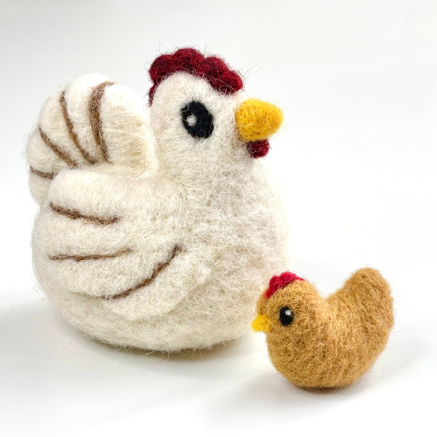 Chicken and Chick Beginner Needle Felting Kit