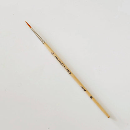 Watercolor Wood Paint Brushes (Set of Five) by Emily Lex