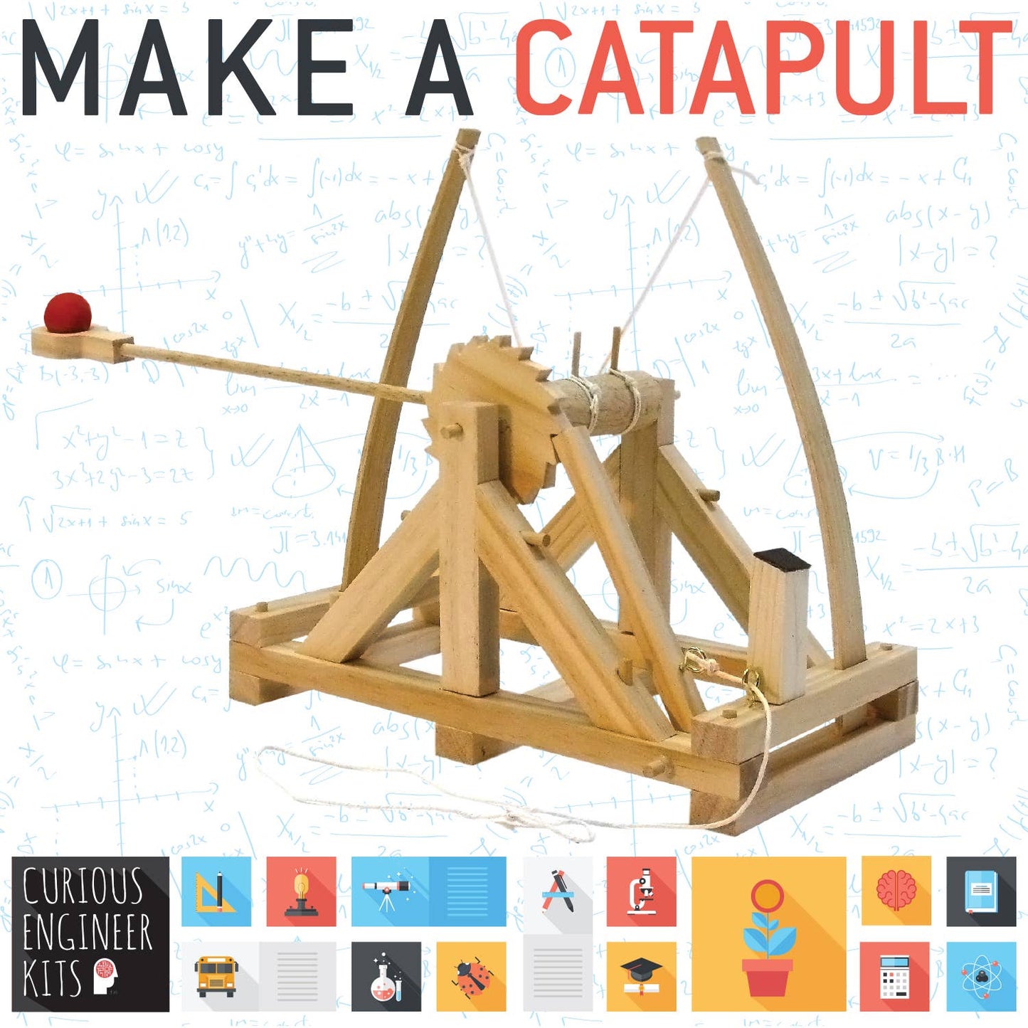 Make a Catapult Kit - Wooden Engineering Model Building Kit