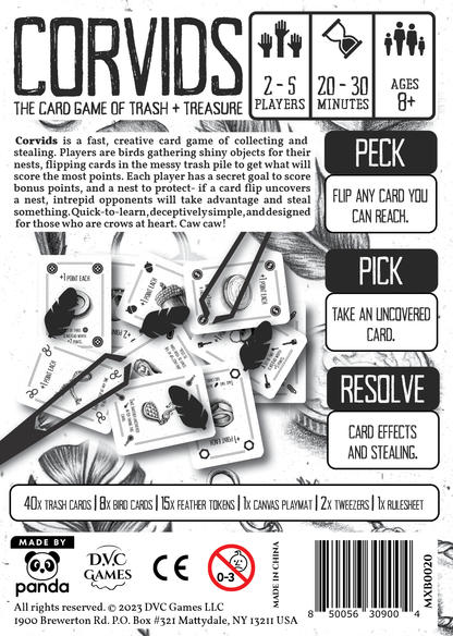 Corvids: The Card Game of Trash + Treasure by Jasper Beatrix