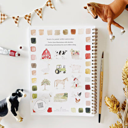 Farm Watercolor Workbook by Emily Lex