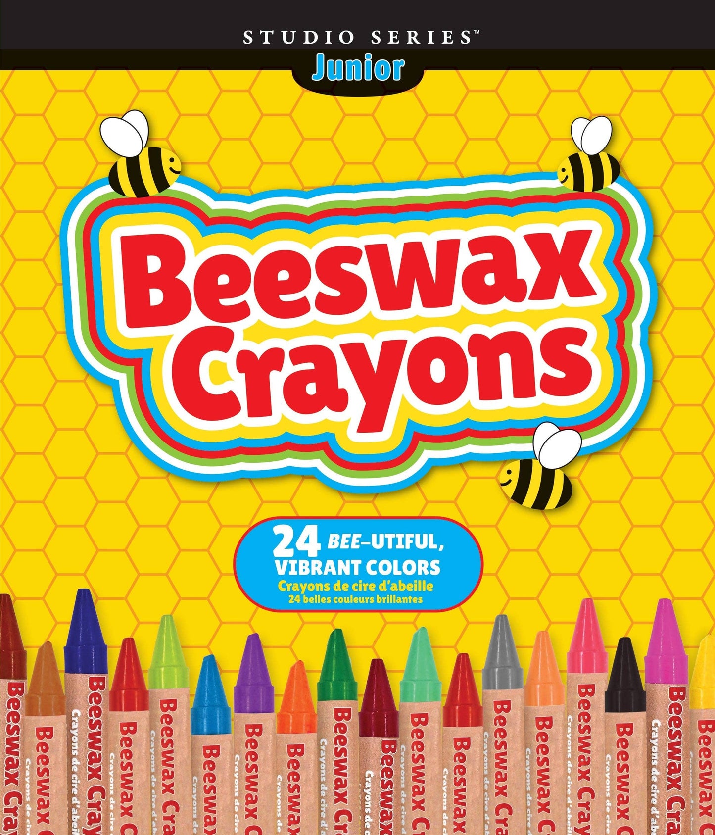 Studio Series Junior Beeswax Crayons (Set of 24 Colors)