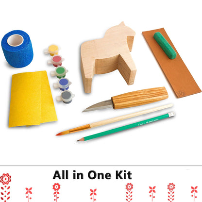 Dala Horse Carving Kit - Complete Starter Whittling