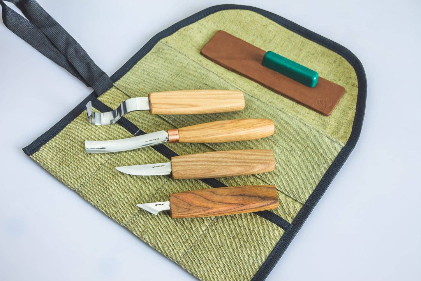 Wood Carving Tool Set for Spoon Carving with Beginner's Guide
