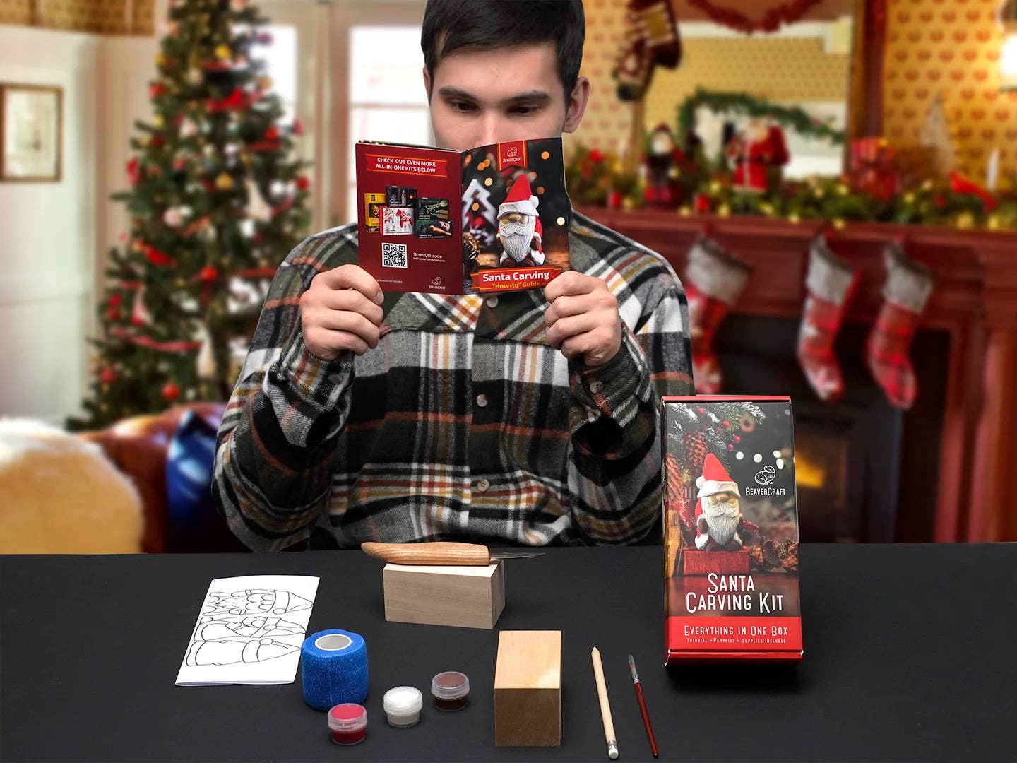 Santa Carving Kit - Complete Starter Whittling Kit