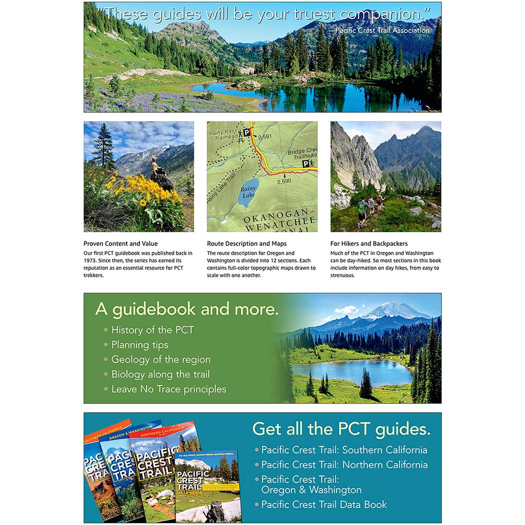 Pacific Crest Trail: Oregon & Washington: From the California Border to Canada (Revised): From the California Border to Canada