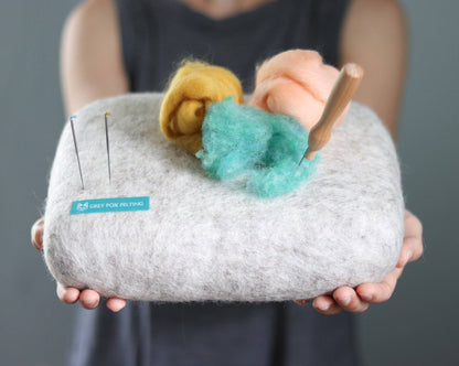 100% Pure Wool Needle Felting Mat - Large