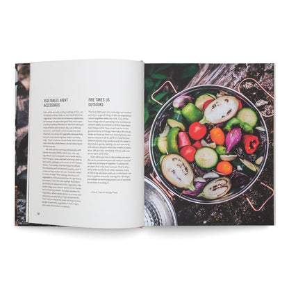 Cooking Greens on Fire: Vegetarian Recipes for the Dutch Oven and Grill by Eva Helbæk Tram,  and Nicolai Tram