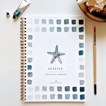 Seaside Watercolor Workbook by emily lex studio