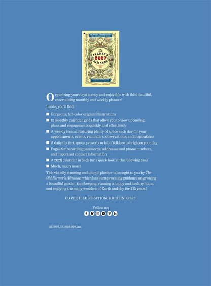The 2027 Old Farmer's Almanac Planner