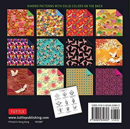 Origami Paper: Kimono Patterns- High Quality Double-Sided, 200 Sheets, 6in (15 CM) by Tuttle Studio