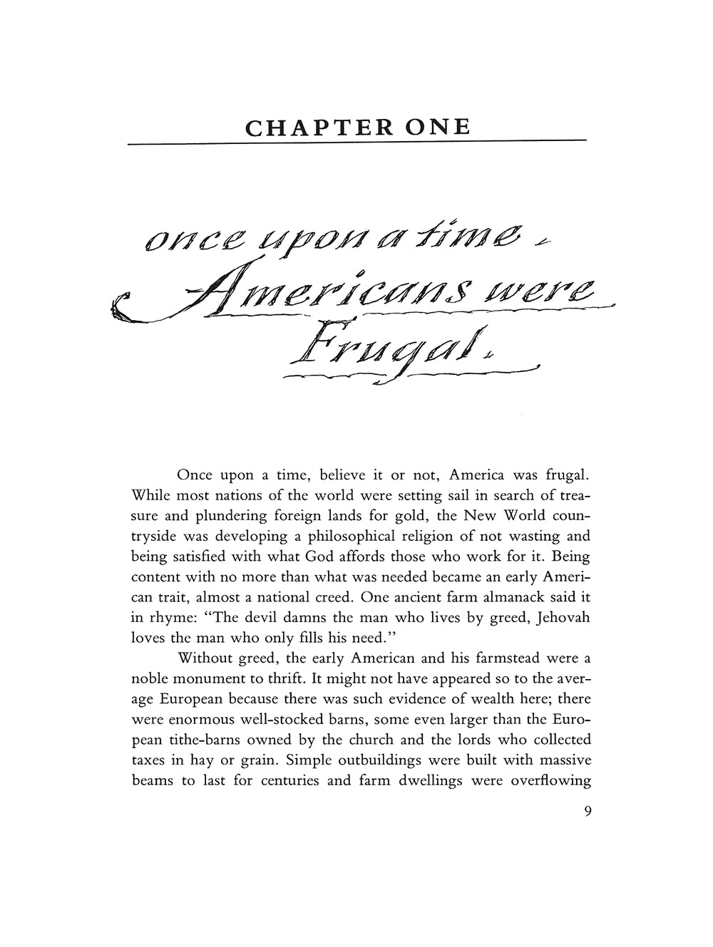 Once Upon a Time: The Way America Was