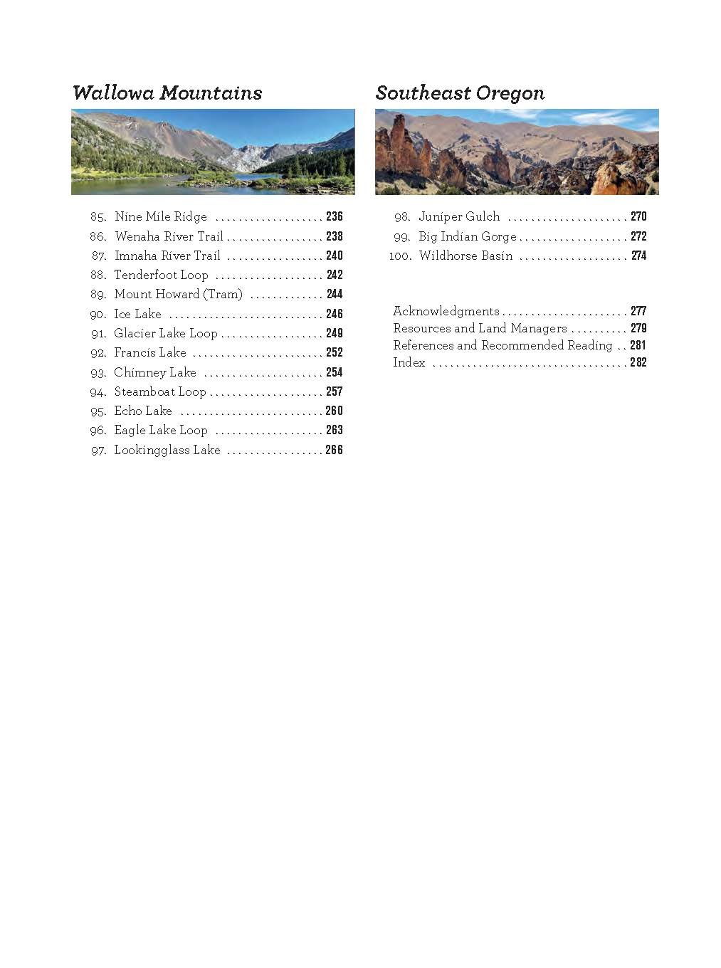 100 Classic Hikes Oregon: Oregon Coast * Coast Range * Western Valleys * Columbia River Gorge * Cascade Range * Central Oregon * Wallowa Mountains * Southeast Oregon by Eli Boschetto