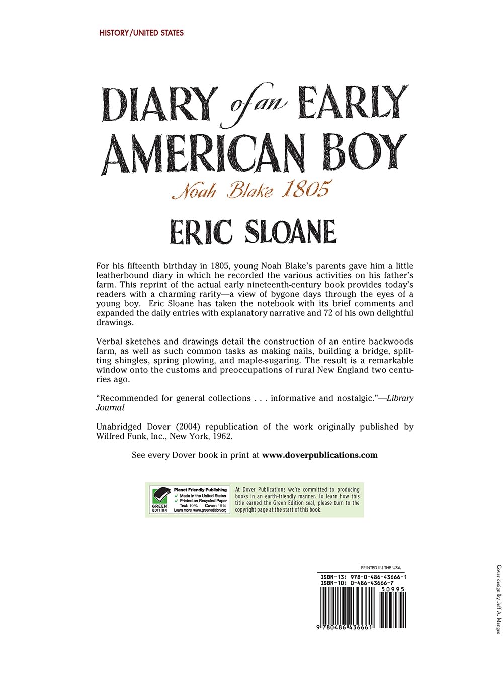 Diary of an Early American Boy: Noah Blake 1805