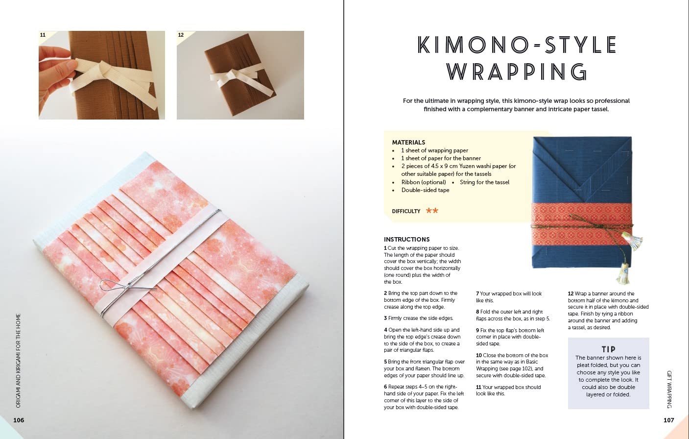 Origami and Kirigami for the Home: Paper Art Decorations, Gift Wrapping and Handmade Cards by Wei You