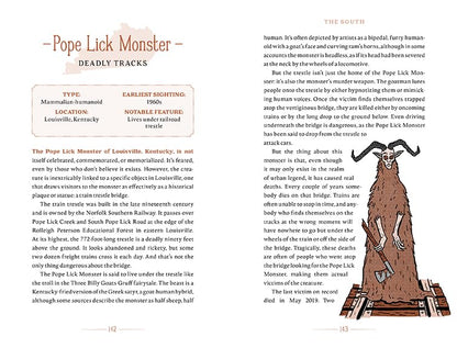 The United States of Cryptids: A Tour of American Myths and Monsters by J W Ocker