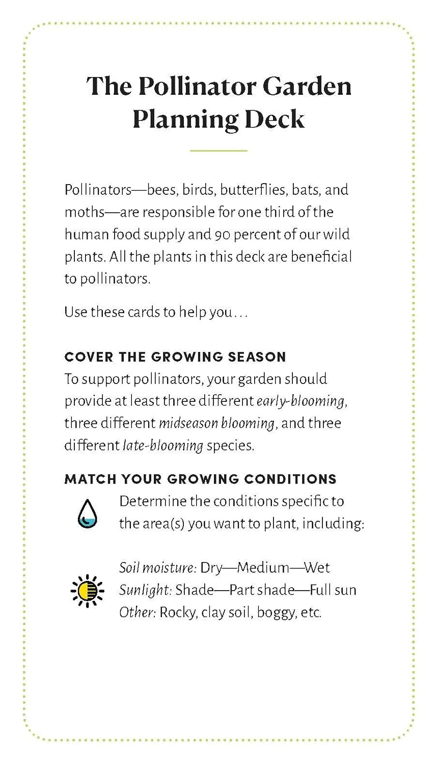 The Pollinator Garden Planning Deck: Build a Thriving Habitat for Bees, Birds, and Butterflies (109-Card Box Set) by Cathy, Jenny & Michael  Katz