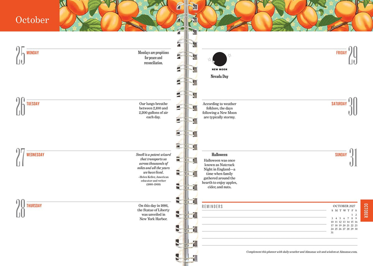 The 2027 Old Farmer's Almanac Planner