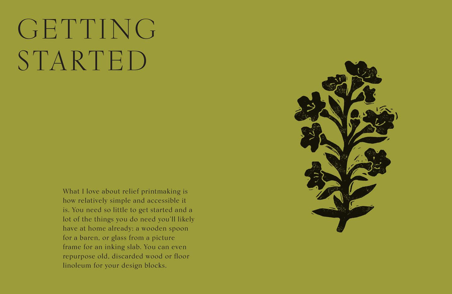 Botanical Block Printing: A Creative Step-By-Step Handbook to Make Art Inspired by Nature