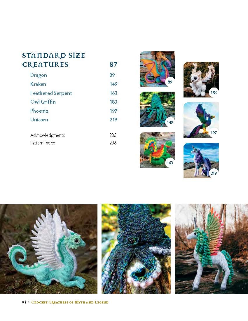 Crochet Creatures of Myth and Legend: 19 Designs Easy Cute Critters to Legendary Beasts: 19 Designs Easy Cute Critters to Legendary Beasts