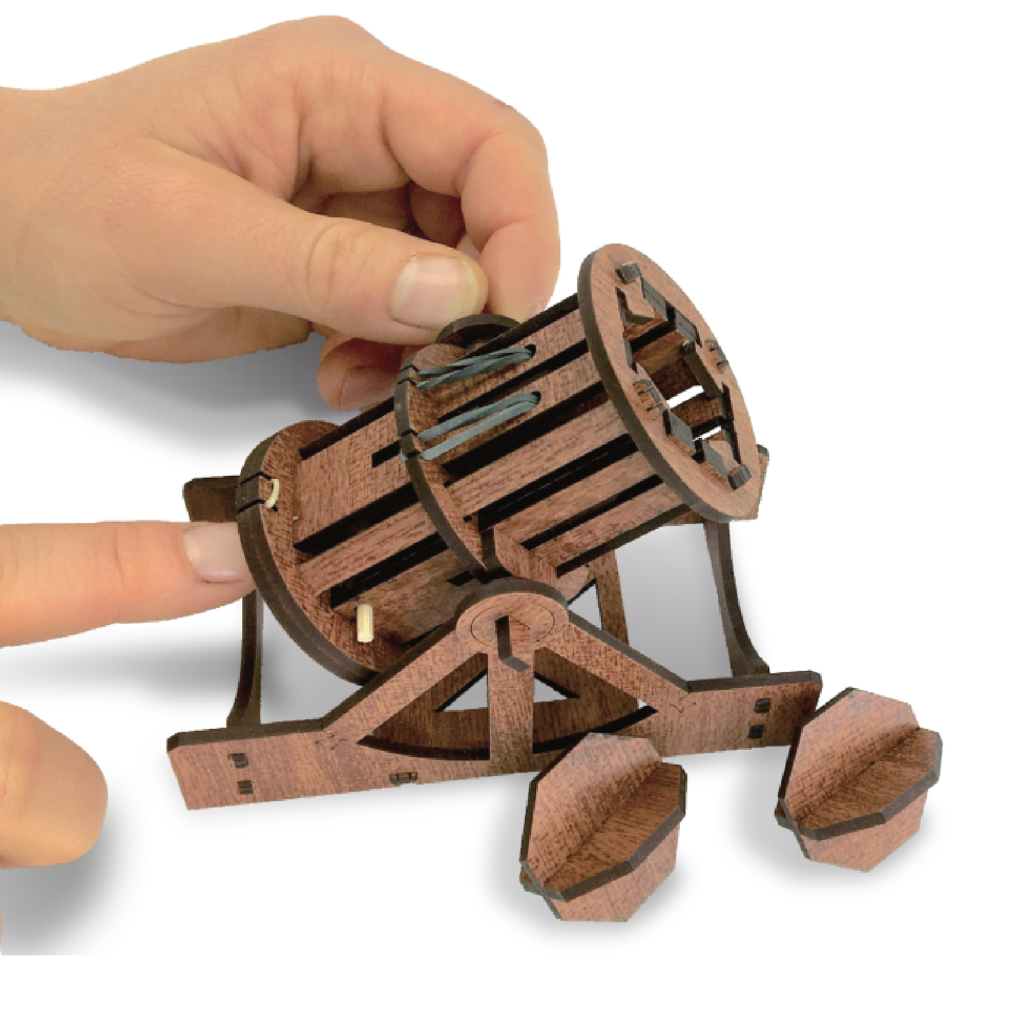 Mini Cannon: Wooden Siege Engine Engineering Model Building Kit