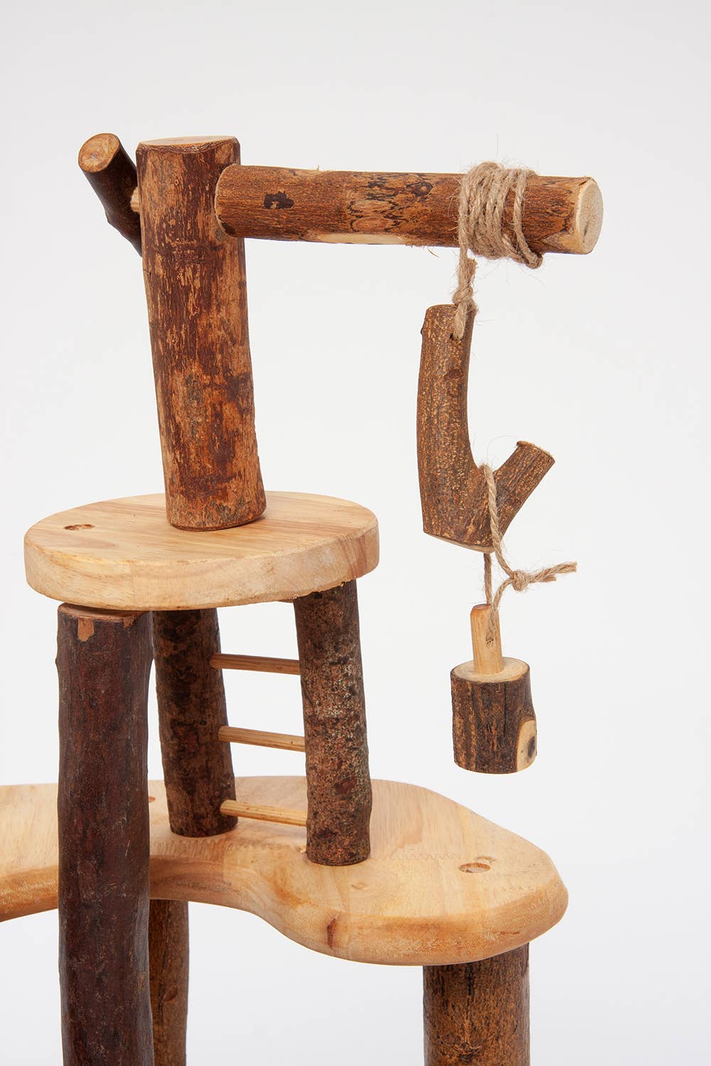 Tree Blocks Cottage - natural wooden block kit