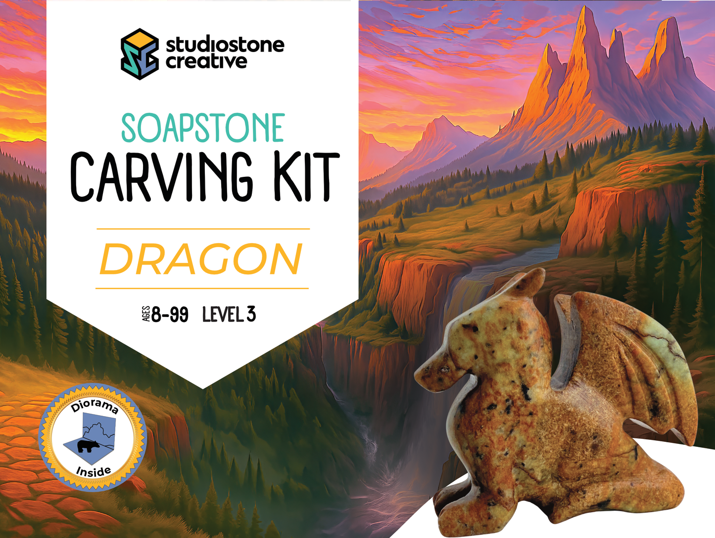 Dragon Soapstone Carving Kit