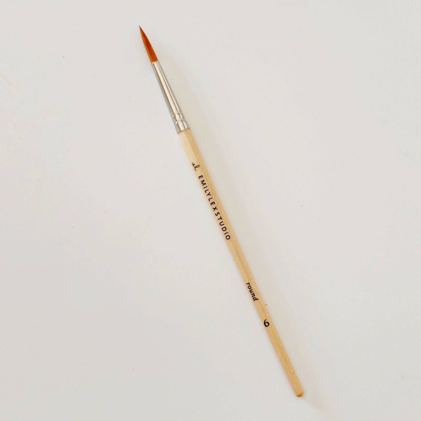 Watercolor Wood Paint Brushes (Set of Five) by Emily Lex