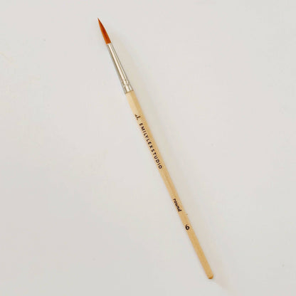 Watercolor Wood Paint Brushes (Set of Five) by Emily Lex