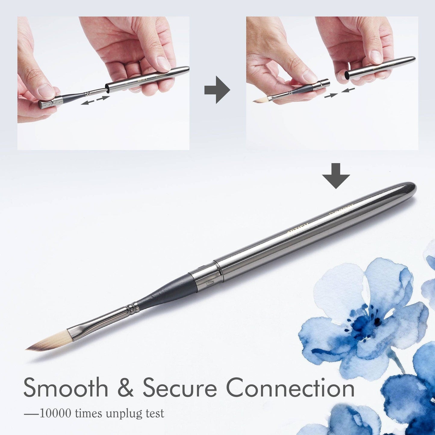 ARTIFY 3 PCS Travel Watercolor Brush Set