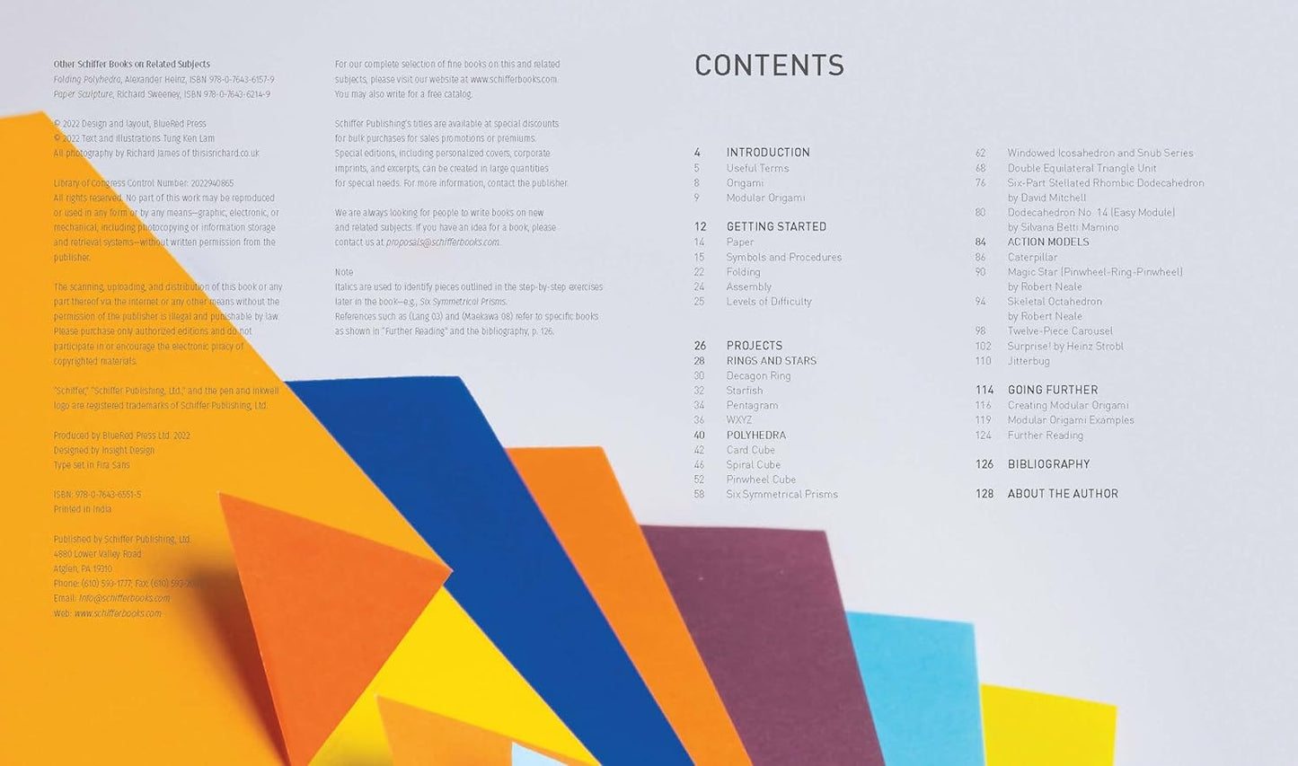 Modular Origami: 18 Colorful and Customizable Folded Paper Sculptures by Tung Ken Lam