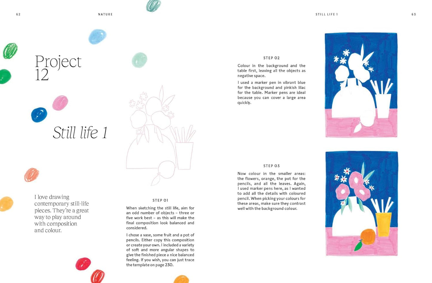 15-Minute Art Drawing: Learn How to Draw, Colour and Shade by Jessica Smith