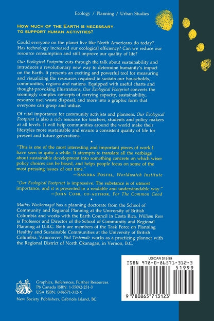 Our Ecological Footprint: Reducing Human Impact on the Earth by Mathis Wackernagel & William Rees