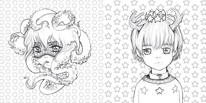 Pop Manga Coloring Book: A Surreal Journey Through a Cute, Curious, Bizarre, and Beautiful World