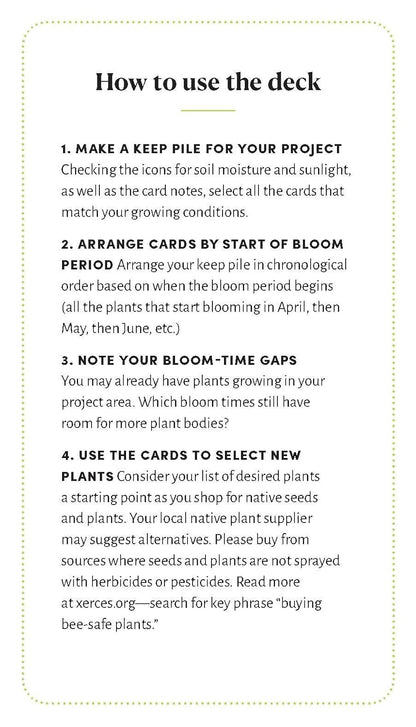 The Pollinator Garden Planning Deck: Build a Thriving Habitat for Bees, Birds, and Butterflies (109-Card Box Set) by Cathy, Jenny & Michael  Katz