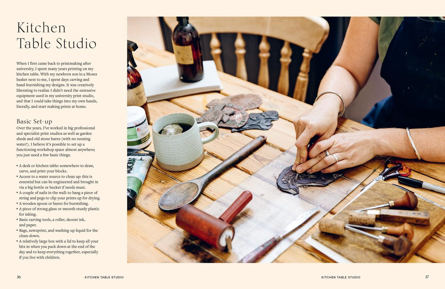 Botanical Block Printing: A Creative Step-By-Step Handbook to Make Art Inspired by Nature