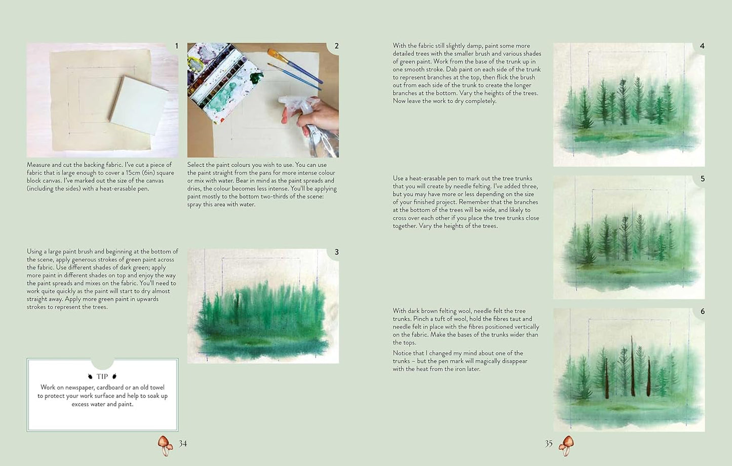 Needle Felting Art: 12 Mixed-Media Woodland Projects to Paint and Sew by Jo Lochhead