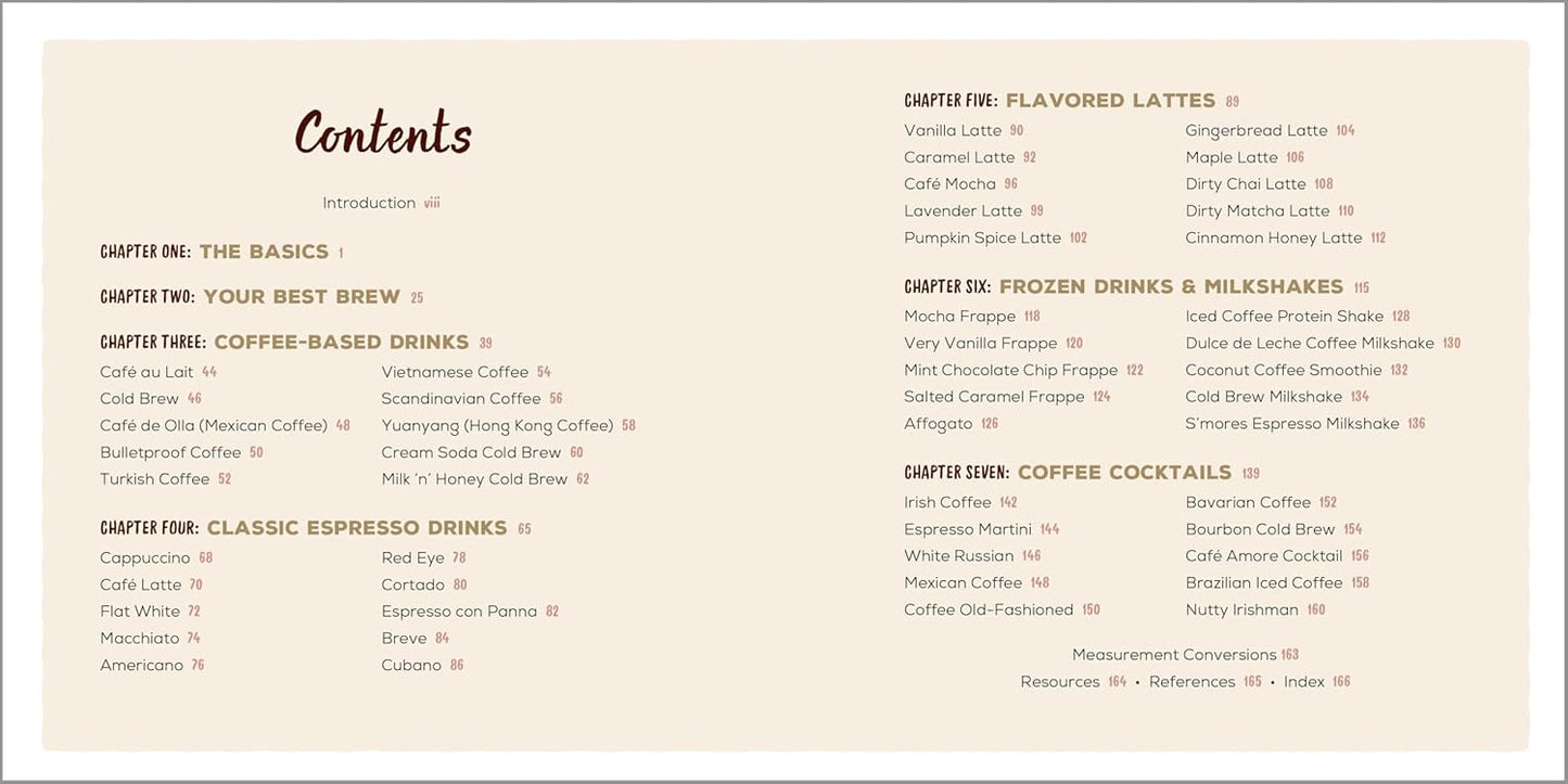 The Coffee Recipe Book: 50 Coffee and Espresso Drinks to Make at Home: 50 Coffee and Espresso Drinks to Make at Home