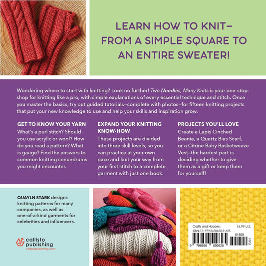 Two Needles, Many Knits: The New Knitter's Guide with Easy Patterns: The New Knitter's Guide with Easy Patterns
