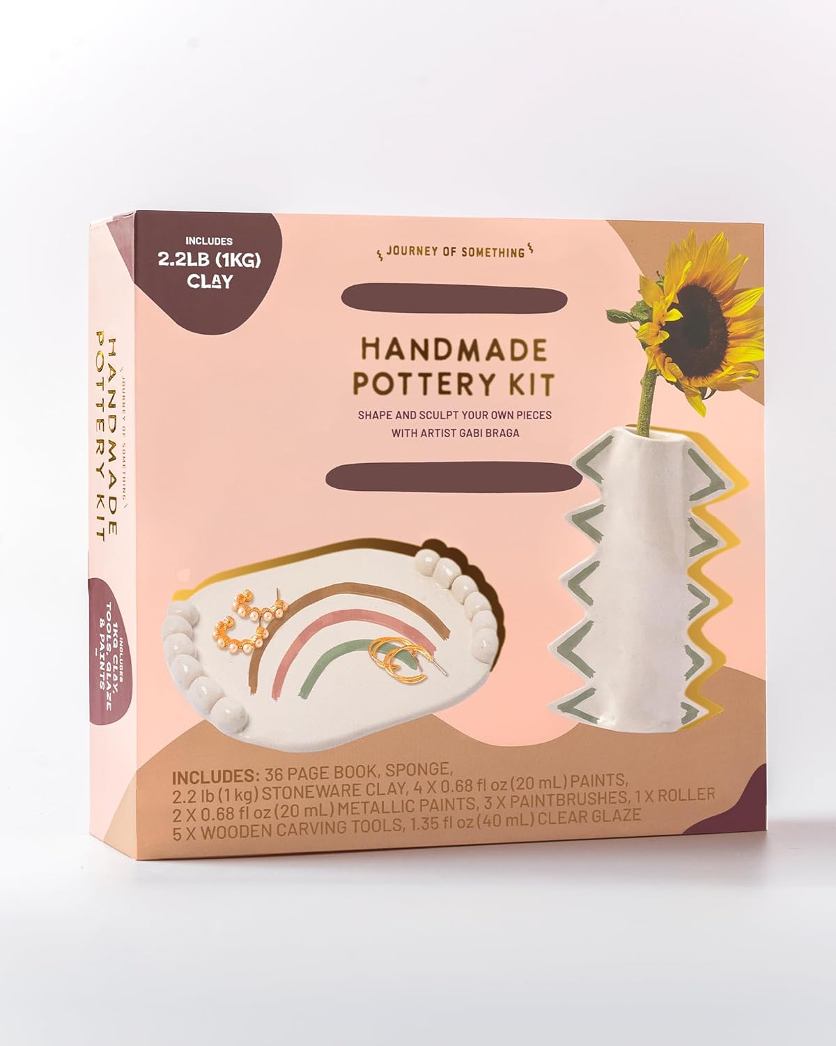DIY Handmade Pottery Kit: Shape and Sculpt Your Own Pieces with Artist Gabi Braga by Journey Of Something