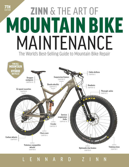 Zinn and the Art of Mountain Bike Maintenance: The World's Best-Selling Guide to Mountain Bike Repair (7th Edition) by Lennard Zinn