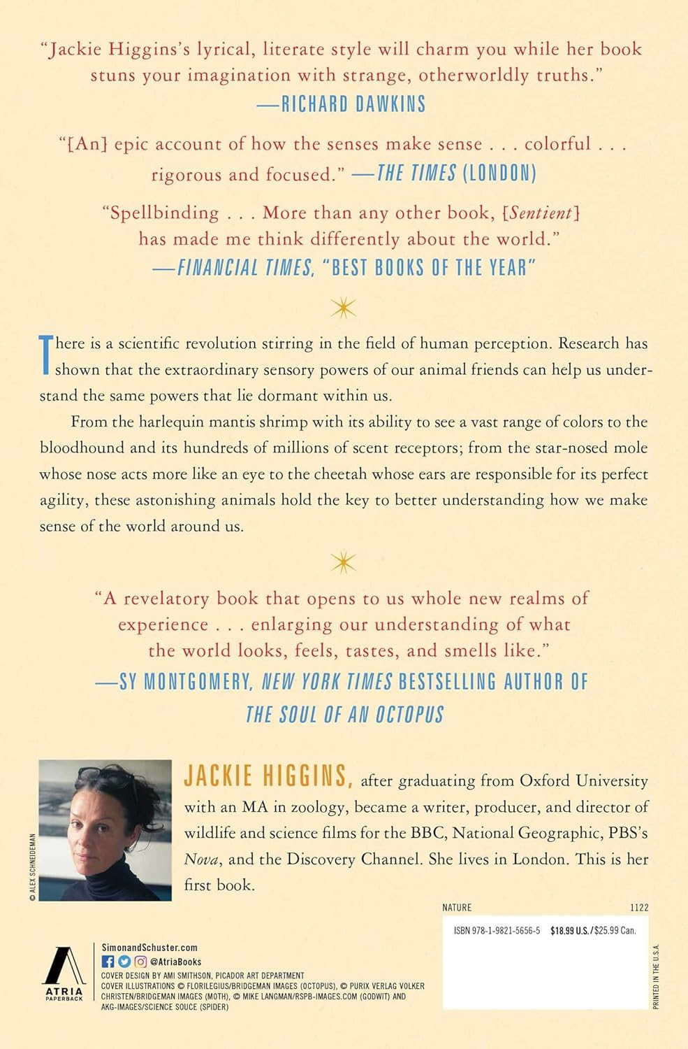 Sentient: How Animals Illuminate the Wonder of Our Human Senses by Jackie Higgins