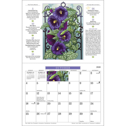 The 2026 Old Farmer's Almanac Gardening Wall Calendar