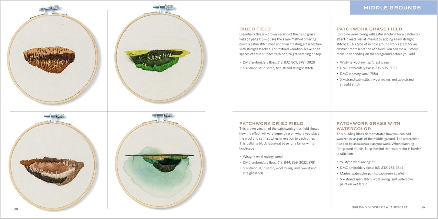 The Stitched Landscape: An Embroidery Field Guide to the Textures, Colors, and Lines of the Natural World