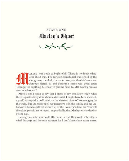 A Christmas Carol: Being a Ghost Story of Christmas (Deluxe Illustrated Leatherbound Edition)